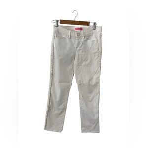 Lilly Pulitzer White Braided Jeans